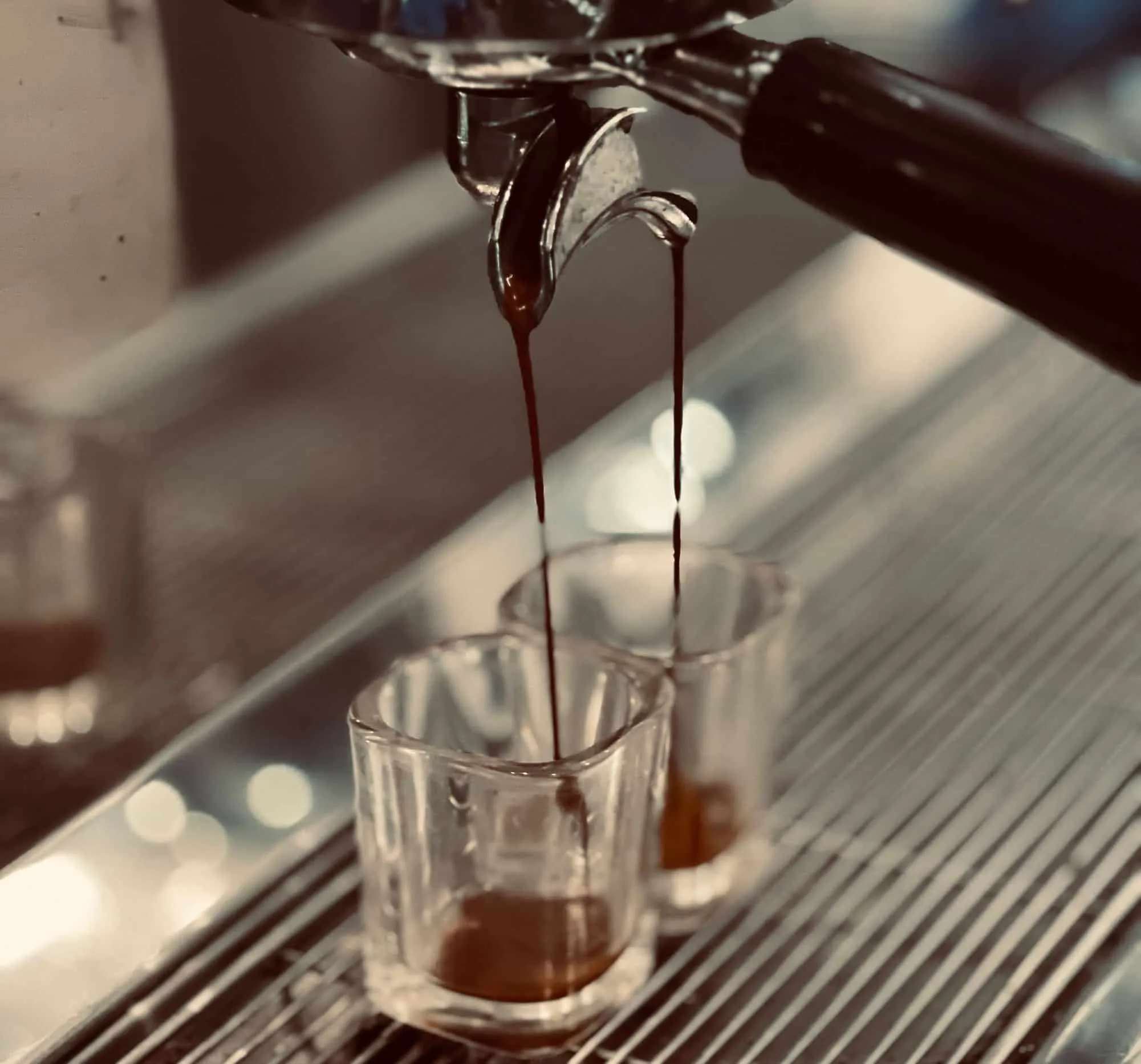 Espresso on Anna Maria Machine Working Small