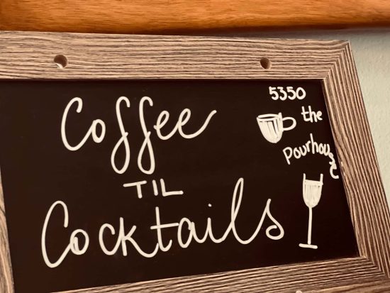 coffee on Holmes Beach Cocktails and Coffee Sign