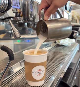 Hot Latte at 5350 The Pourhouse