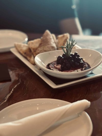 Best Appetizer on Holmes BeachBlueberry Balsamic Goat Cheese Dip