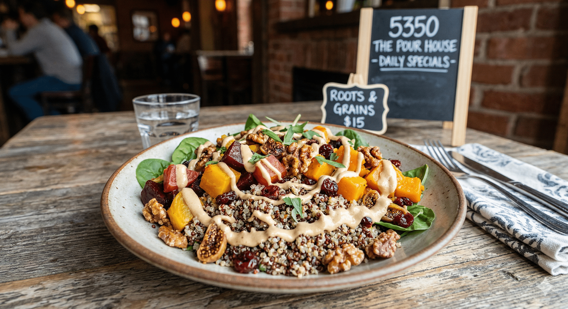 roots and grain bowl 5350 the pour house